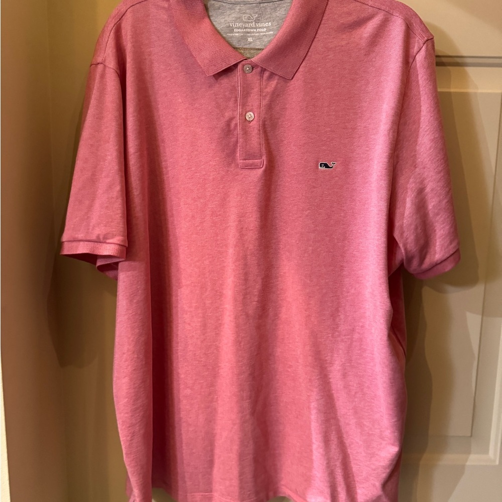 Vineyard Vines Men's Pink Polo Shirt  nice XL‎